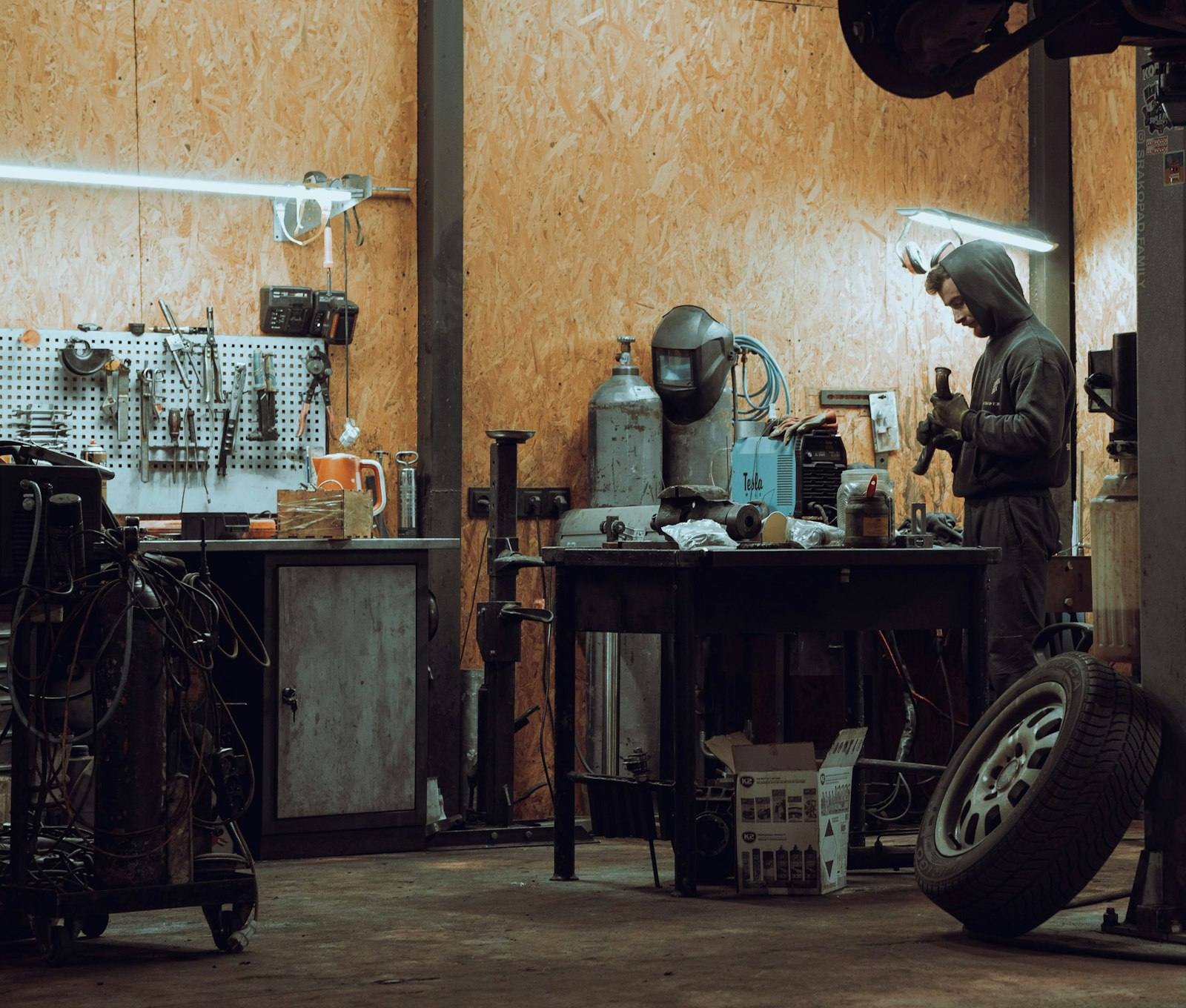 Inside the detailing workshop